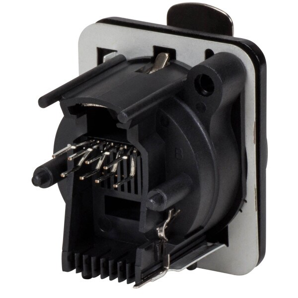 Main product image for Neutrik NE8FDV-B etherCON RJ45 Connector Vertical 092-1812